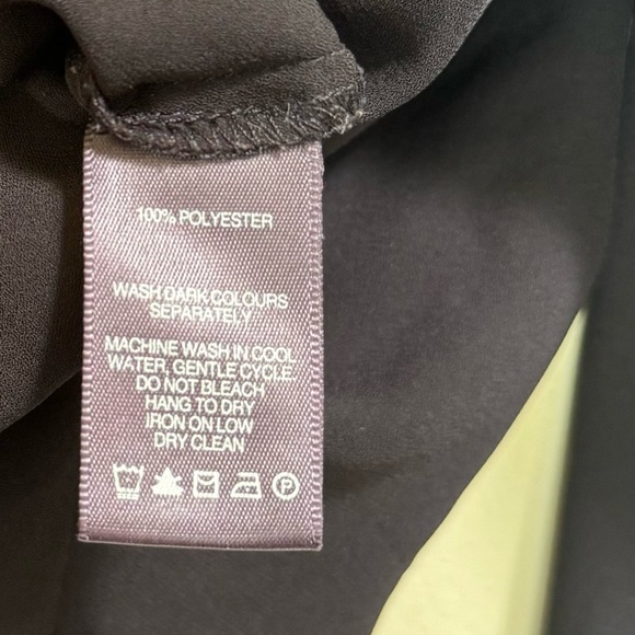 Kenneth Cole Lightweight Cowl Neck Flowy Oversized Tunic Blouse Side Slits Boho - Picture 11 of 16